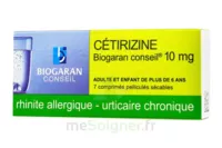 Cetirizine Biogaran Conseil 10 Mg, Comprimé Pelliculé Sécable à Plaisir